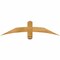 Ekena Millwork Bellingham Rough Sawn Timber Gable Bracket, Western Red Cedar, 48"W x 12"H x 2"D x 4"F, 6/12 Pitch GBW048X12X0204BEL00RWR - alternate 1